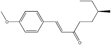 [R,(-)]-1-(p-Methoxyphenyl)-6-methyl-1-octene-3-one 구조식 이미지