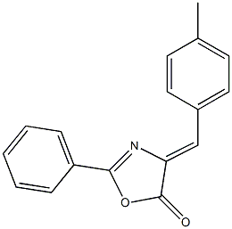 2-Phenyl-4-[(Z)-4-methylbenzylidene]oxazole-5(4H)-one Structure