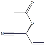 Acetic acid [(R)-1-cyano-2-propenyl] ester Structure