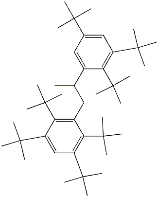 1-(2,3,5,6-Tetra-tert-butylphenyl)-2-(2,3,5-tri-tert-butylphenyl)propane 구조식 이미지