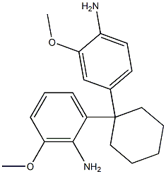 1-(4-Amino-3-methoxyphenyl)-1-(2-amino-3-methoxyphenyl)cyclohexane 구조식 이미지