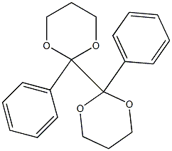 2,2'-Diphenyl[2,2'-bi(1,3-dioxane)] 구조식 이미지
