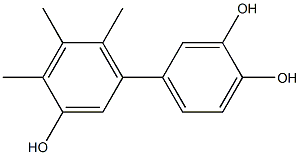 4',5',6'-Trimethyl-1,1'-biphenyl-3,3',4-triol Structure