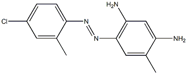 4-(4-Chloro-2-methylphenylazo)-2-methyl-1,5-benzenediamine Structure