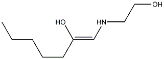 1-[(2-Hydroxyethyl)amino]-1-hepten-2-ol 구조식 이미지