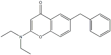 6-Benzyl-2-(diethylamino)chromone Structure