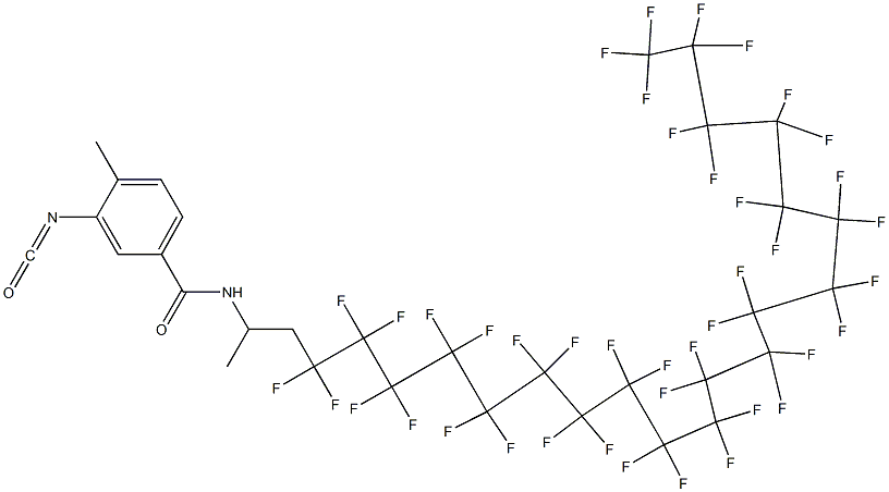 3-Isocyanato-4-methyl-N-[2-(hentetracontafluoroicosyl)-1-methylethyl]benzamide 구조식 이미지