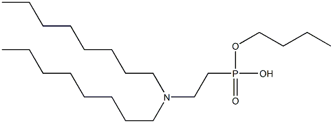 2-(Dioctylamino)ethylphosphonic acid butyl ester 구조식 이미지