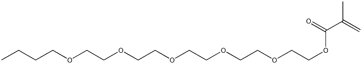 Methacrylic acid 2-[2-[2-[2-(2-butoxyethoxy)ethoxy]ethoxy]ethoxy]ethyl ester 구조식 이미지