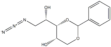 5-Azido-1-O,3-O-benzylidene-5-deoxy-L-arabinitol 구조식 이미지