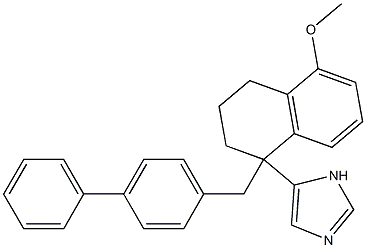 1-(4-Phenylbenzyl)-5-methoxy-1-(1H-imidazol-5-yl)-1,2,3,4-tetrahydronaphthalene Structure