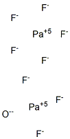 Protoactinium(V) octafluoride oxide 구조식 이미지