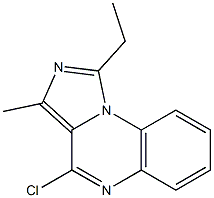4-Chloro-1-ethyl-3-methylimidazo[1,5-a]quinoxaline Structure