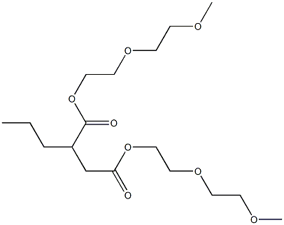 Propylsuccinic acid bis[2-(2-methoxyethoxy)ethyl] ester 구조식 이미지