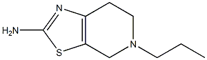 2-Amino-4,5,6,7-tetrahydro-5-propyl-thiazolo[5,4-c]pyridine 구조식 이미지