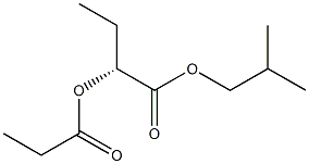 [R,(+)]-2-Propionyloxybutyric acid isobutyl ester 구조식 이미지