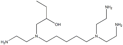 1-[N-(2-Aminoethyl)-N-[5-[bis(2-aminoethyl)amino]pentyl]amino]-2-butanol 구조식 이미지