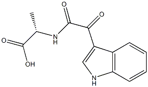 N-[[(1H-Indol-3-yl)carbonyl]carbonyl]-L-alanine Structure