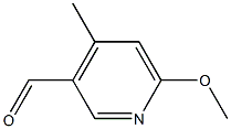 6-Methoxy-4-methylpyridine-3-carbaldehyde 구조식 이미지