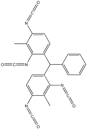 Bis(2,4-diisocyanato-3-methylphenyl)phenylmethane 구조식 이미지