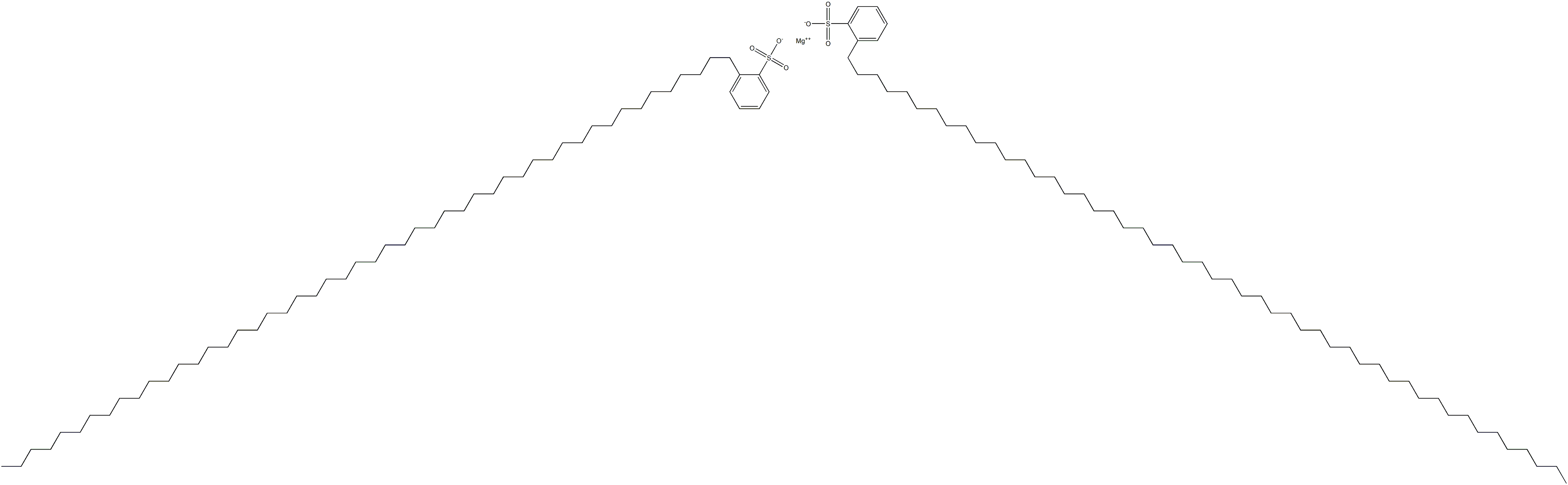 Bis[2-(pentacontan-1-yl)benzenesulfonic acid]magnesium salt Structure