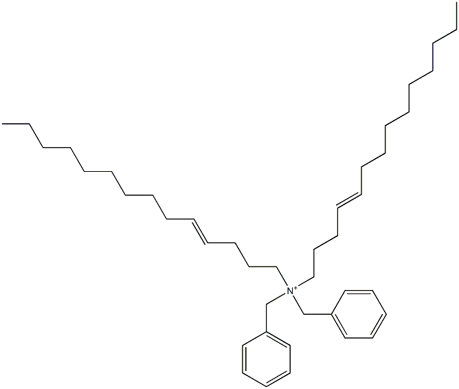 Di(4-tetradecenyl)dibenzylaminium 구조식 이미지