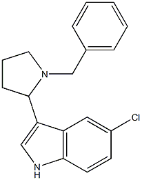 3-(1-Benzyl-2-pyrrolidinyl)-5-chloro-1H-indole Structure