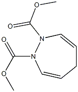 2,5-Dihydro-1H-1,2-diazepine-1,2-dicarboxylic acid dimethyl ester Structure