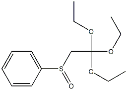 (Phenylsulfinyl)orthoacetic acid triethyl ester Structure