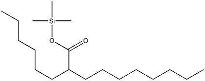 2-Hexyldecanoic acid trimethylsilyl ester Structure
