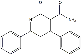 2,3,4,5-Tetrahydro-2-oxo-4,6-diphenylpyridine-3-carboxamide Structure