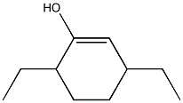 3,6-Diethyl-1-cyclohexen-1-ol 구조식 이미지