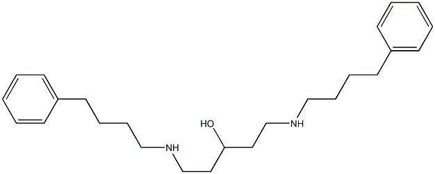 1,5-Bis[(4-phenylbutyl)amino]pentan-3-ol Structure