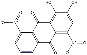 1,2-Dihydroxy-4,8-dinitroanthraquinone 구조식 이미지