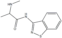 N-(1,2-Benzisothiazol-3-yl)-2-methylaminopropanamide 구조식 이미지