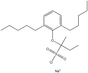 2-(2,6-Dipentylphenoxy)butane-2-sulfonic acid sodium salt Structure