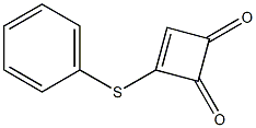 3-(Phenylthio)-3-cyclobutene-1,2-dione Structure