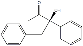 [R,(+)]-3-Hydroxy-3,4-diphenyl-2-butanone 구조식 이미지