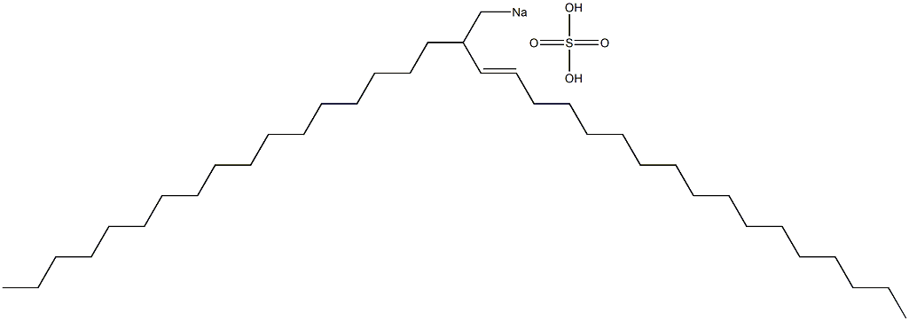 Sulfuric acid 2-heptadecyl-3-nonadecenyl=sodium ester salt 구조식 이미지