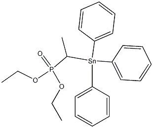 1-(Triphenylstannyl)ethylphosphonic acid diethyl ester Structure