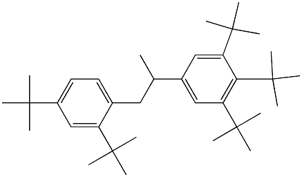 2-(3,4,5-Tri-tert-butylphenyl)-1-(2,4-di-tert-butylphenyl)propane Structure