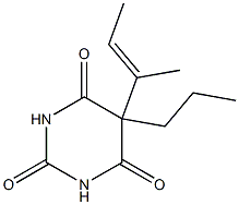 5-(1-Methyl-1-propenyl)-5-propyl-2,4,6(1H,3H,5H)-pyrimidinetrione Structure