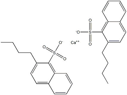 Bis(2-butyl-1-naphthalenesulfonic acid)calcium salt Structure