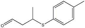 3-(4-Methylphenylthio)butanal Structure