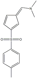 (5Z)-5-Dimethylaminomethylene-2-(4-methylphenylsulfonyl)-1,3-cyclopentadiene 구조식 이미지
