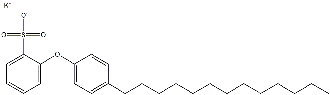 2-(4-Tridecylphenoxy)benzenesulfonic acid potassium salt Structure