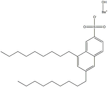 6,8-Dinonyl-2-naphthalenesulfonic acid hydroxybarium salt Structure