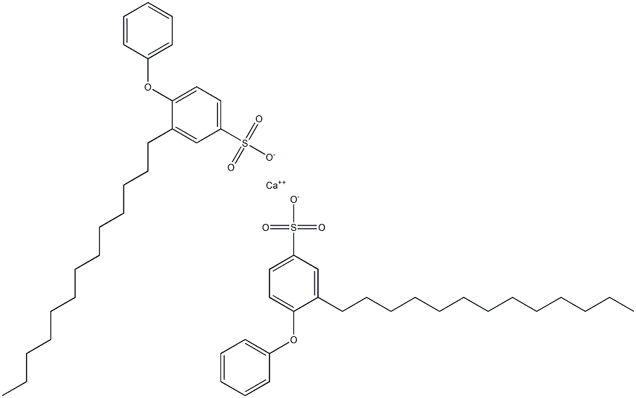 Bis(4-phenoxy-3-tridecylbenzenesulfonic acid)calcium salt Structure