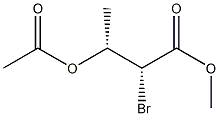 (2R,3R)-3-Acetoxy-2-bromobutyric acid methyl ester 구조식 이미지