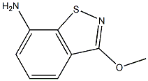 3-Methoxy-1,2-benzisothiazol-7-amine 구조식 이미지